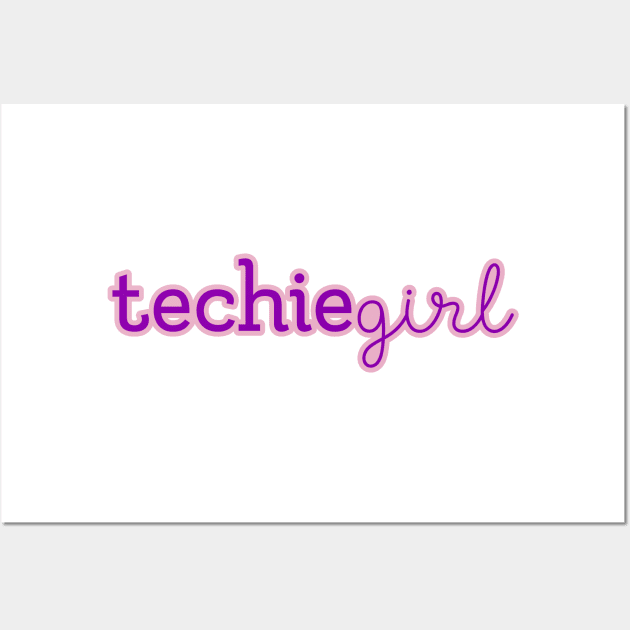 Techie Girl Wall Art by nanarts